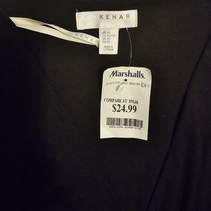 Kenar Long Sleeve Black Mini Dress